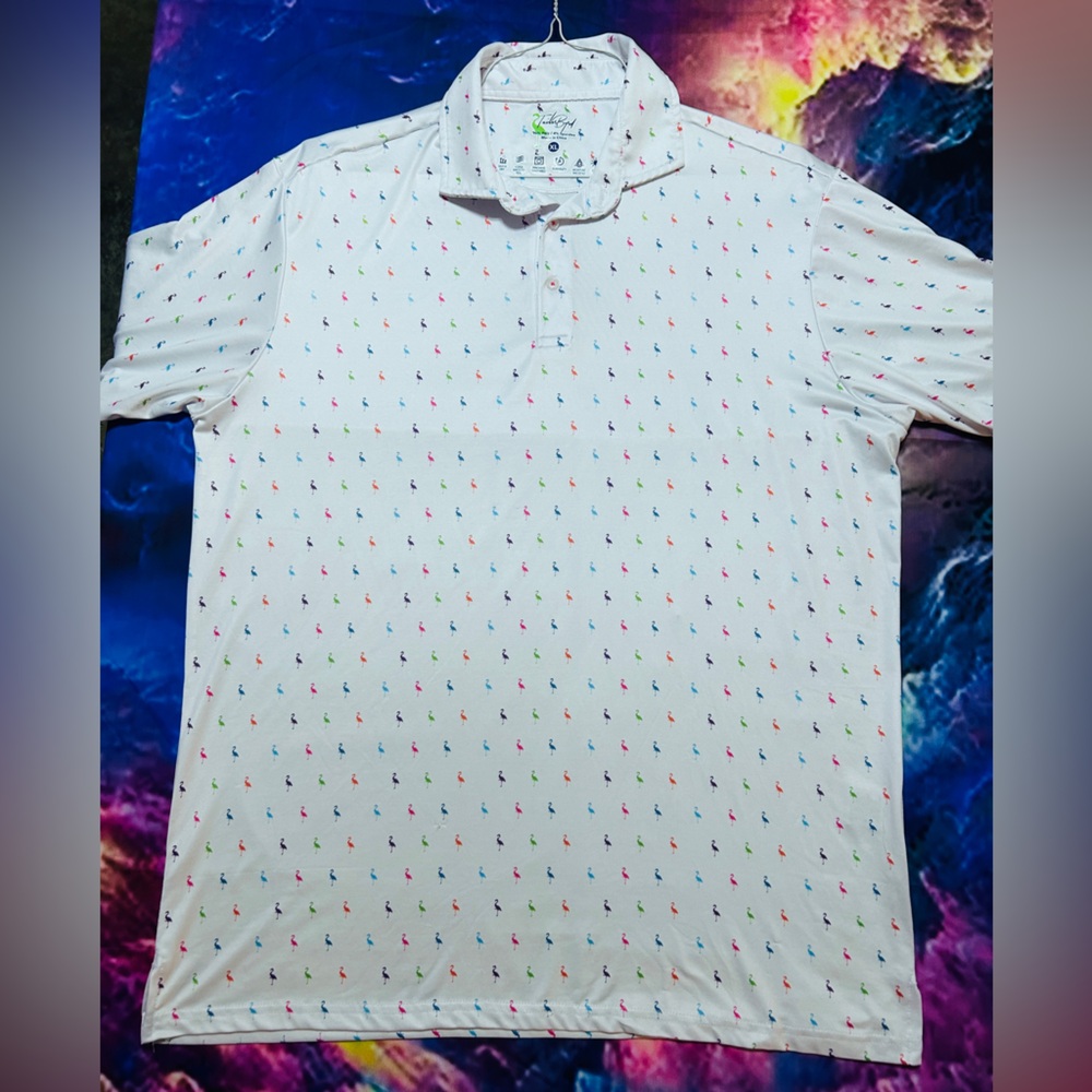 Tailorbyrd White Polo Shirt with Multicolor Accents